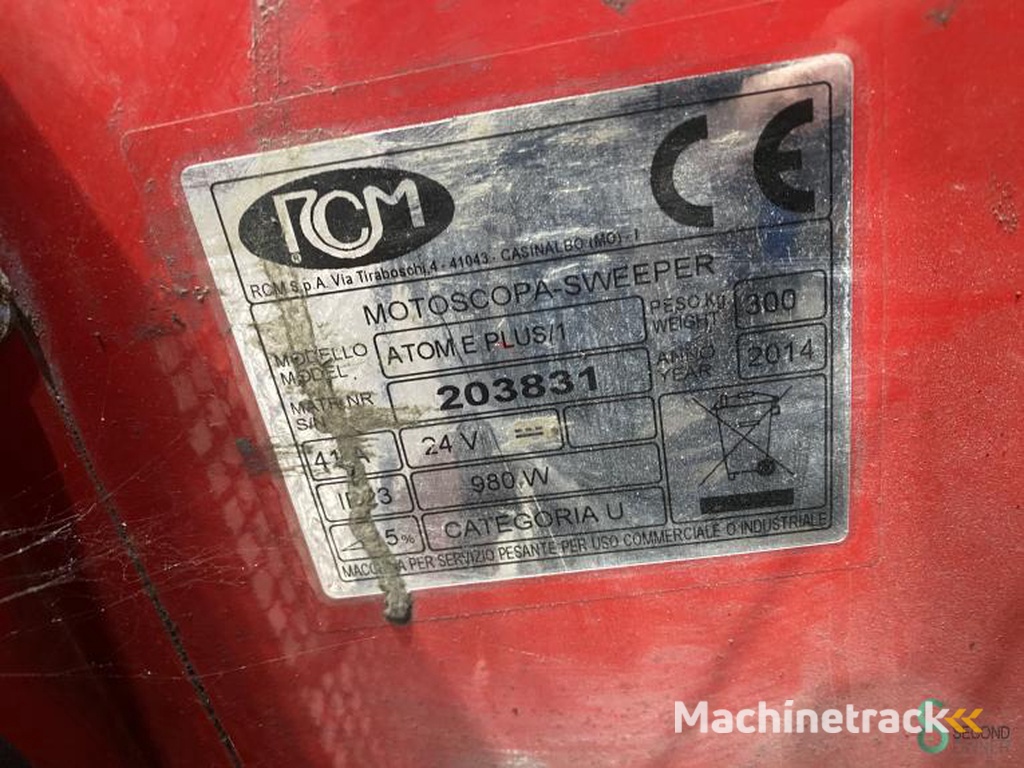 Cleaning Machines Electric RCM Atom Plus 2014