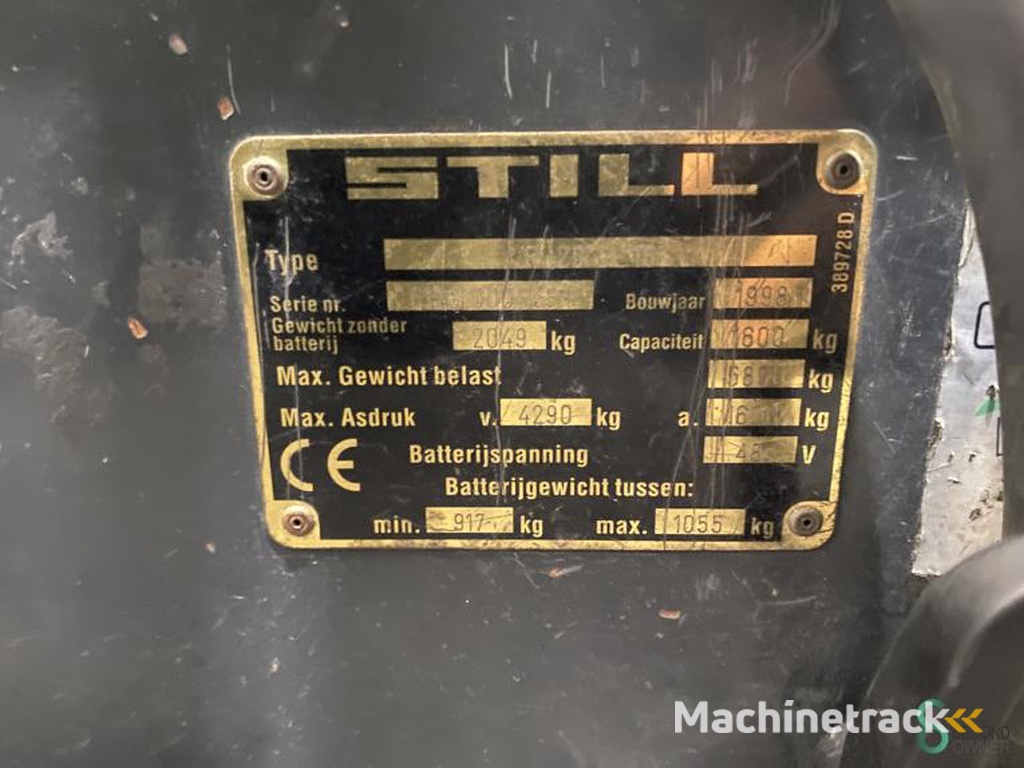 Heftrucks Elektrisch Still R20-16 1998