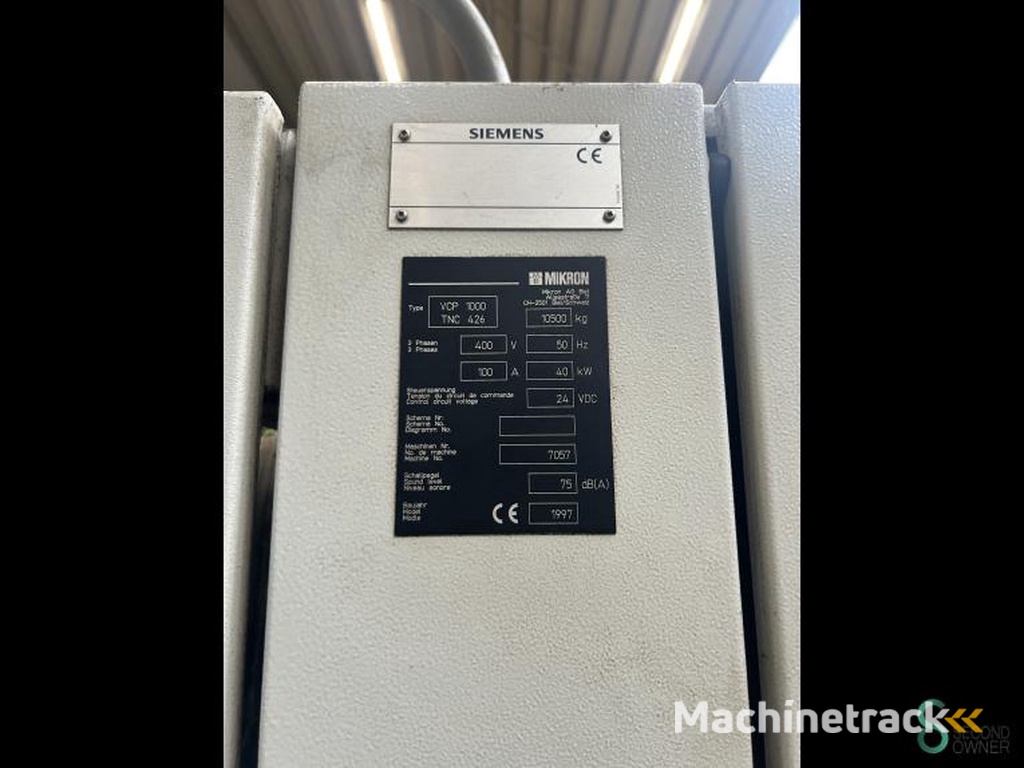 Freesmachines universeel Mikron VCP 1000 1997