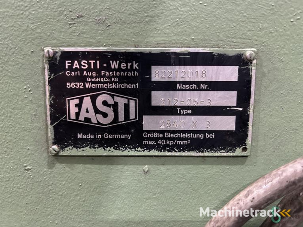 Vouwbanken Fasti 2540x3