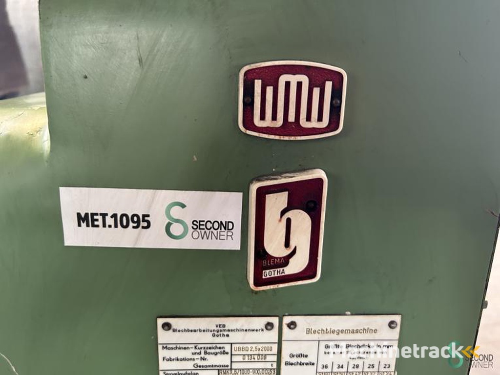 Plaatwalsen WMW UBBD2