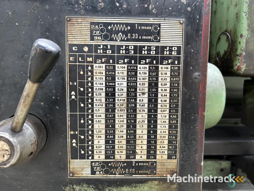 Horizontale draaibanken TOS Celakovice SU-100 1979