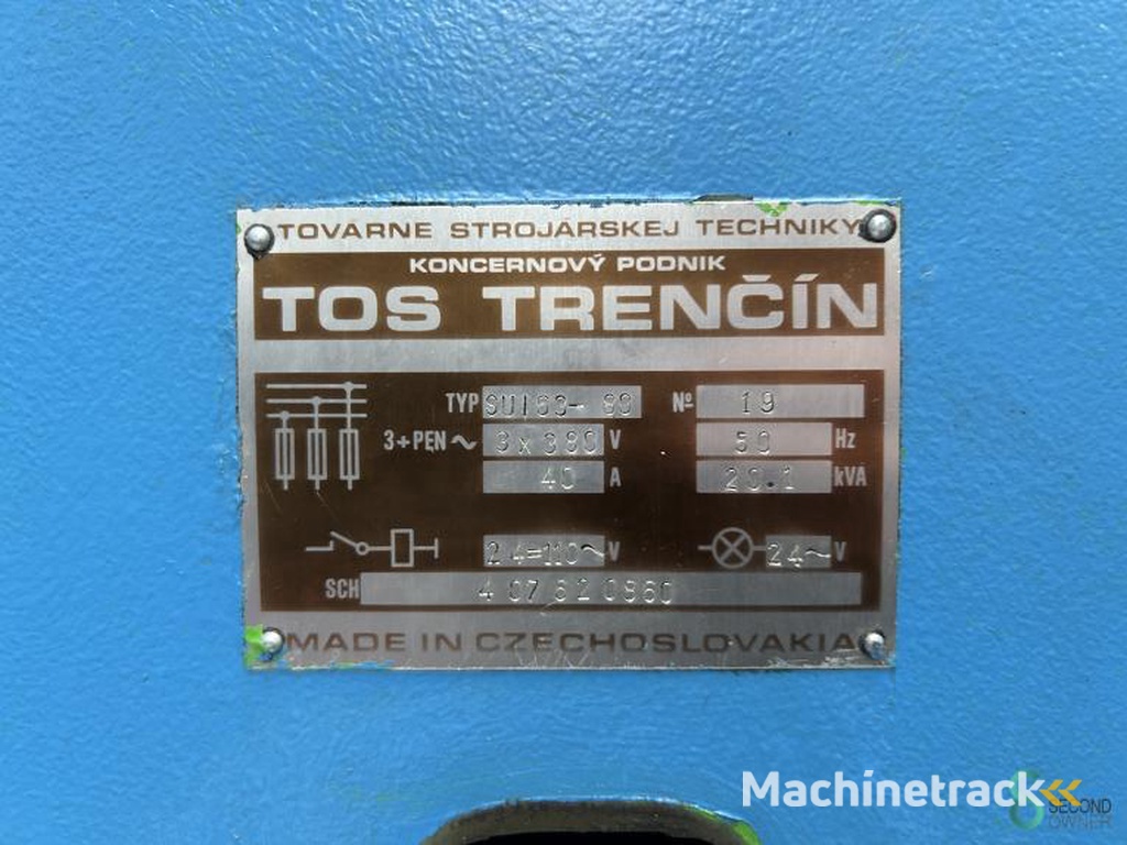 Horizontale draaibanken TOS SUI 63