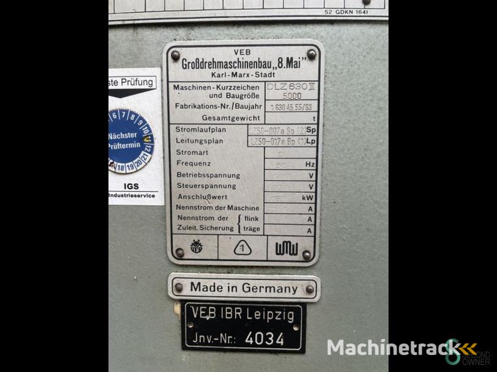 Horizontale draaibanken WMW DLZ700x5000