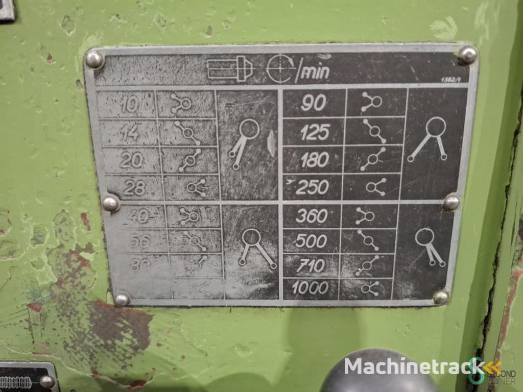 Horizontale draaibanken TOS SN55-4000 1960