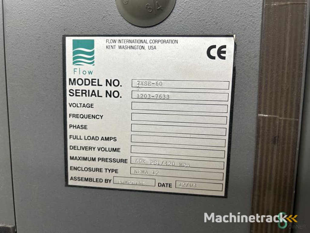 Watersnijders FLOW 6030-Waterjet 2003