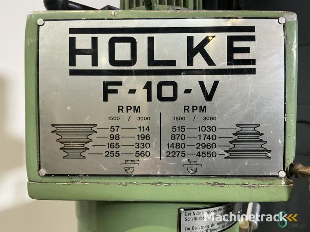 Boor-Freesmachines Holke F10-V