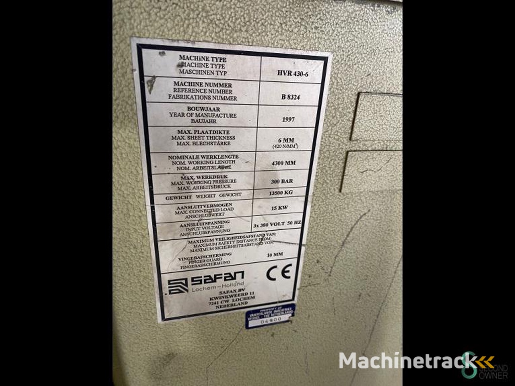 Plaatscharen Safan HVR 430-6 1997
