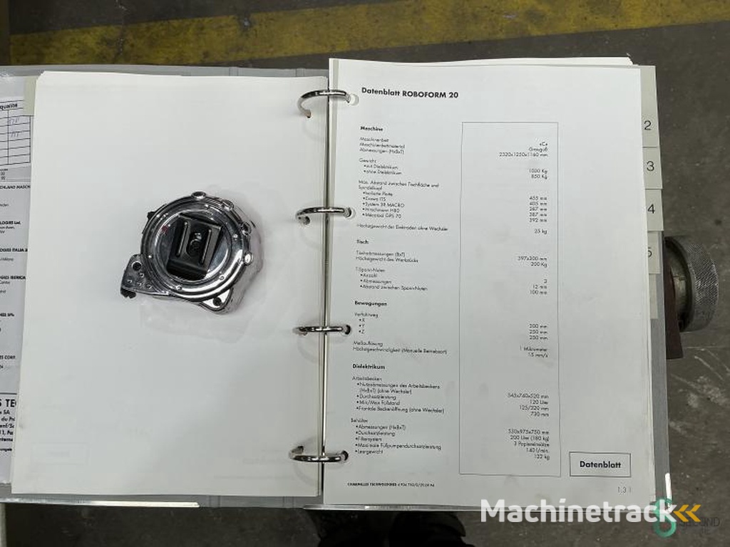 Zinkerodeermachines Charmilles Roboform 20 1998