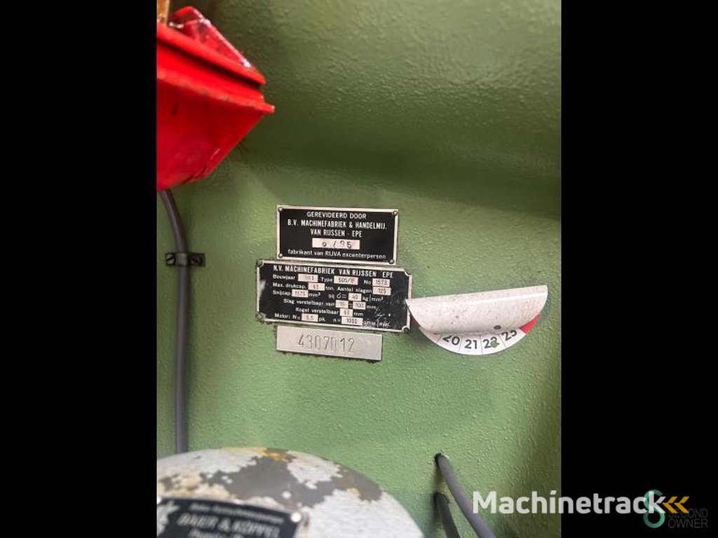 Eccentric presses Rijva 505/1F, 63t 1981