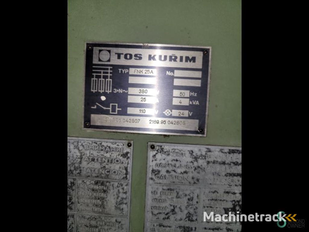 Fräsmaschinen TOS FNK 25A 1984