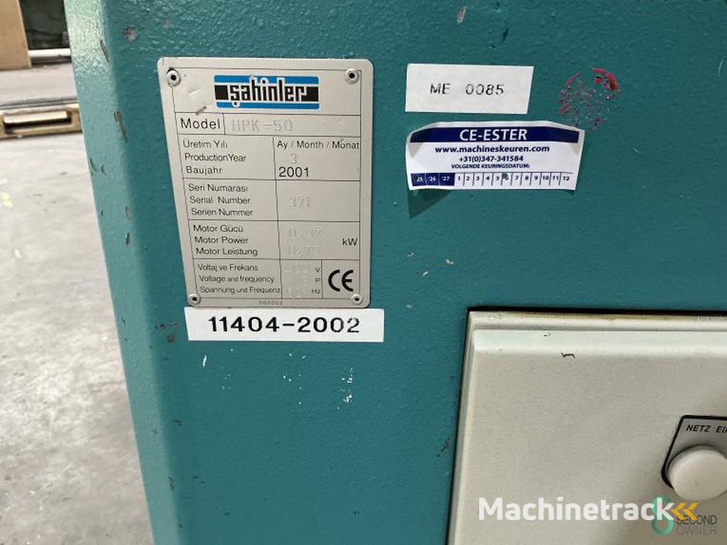 Profilbiegemaschinen Sahinler HPK-50 2001