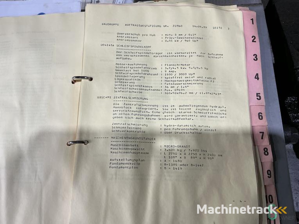Flachschleifmaschinen ELB OPTIMAL 6375 ND 1992
