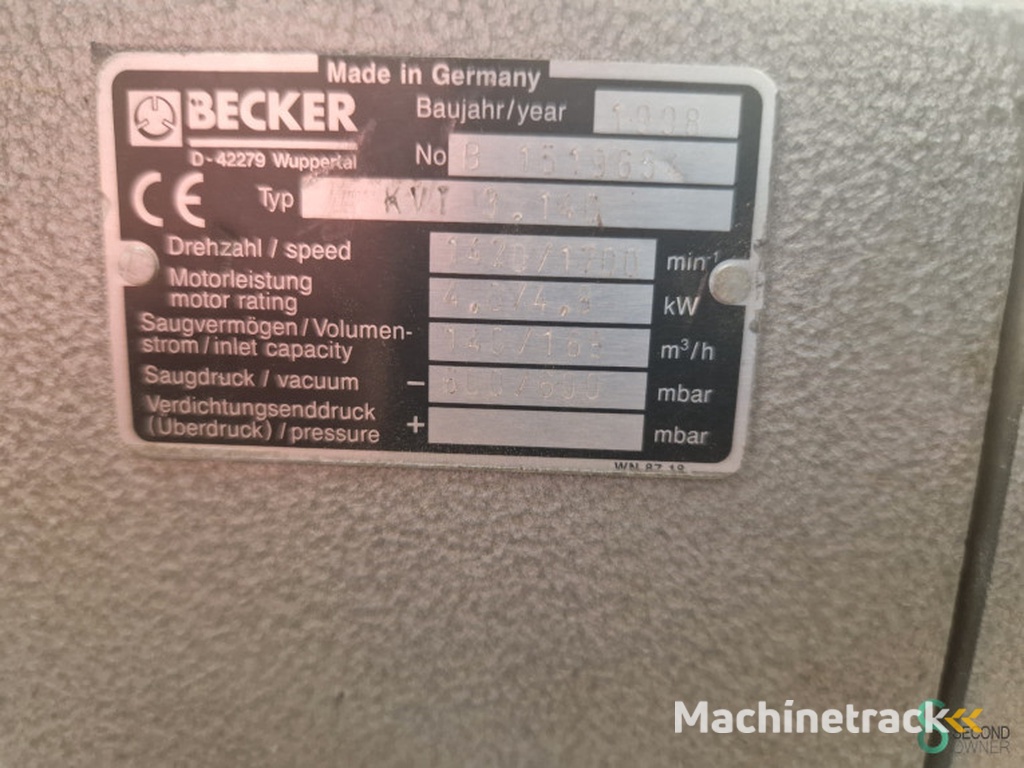 Vacuümpomp Becker KVT 3.140 1998