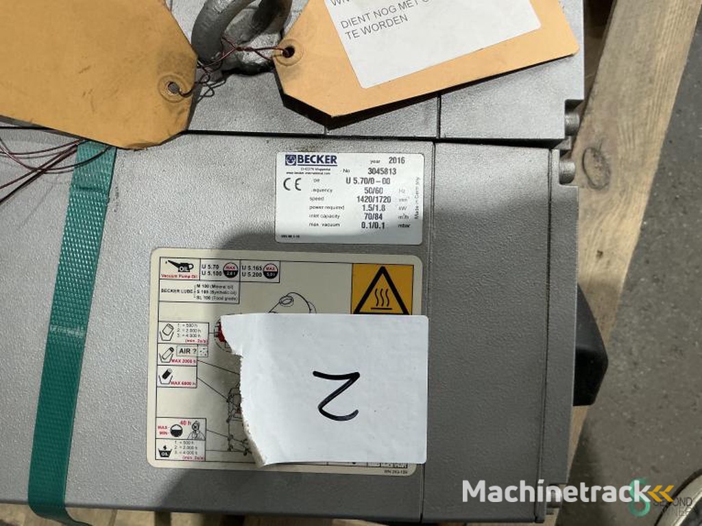 Vacuümpomp Becker U 5.70/0-00 2016