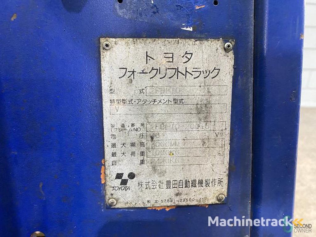 Heftrucks Elektrisch Toyota 2 FBE 10-48