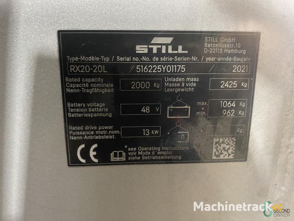 Heftrucks Elektrisch Still RX20-20L 2021