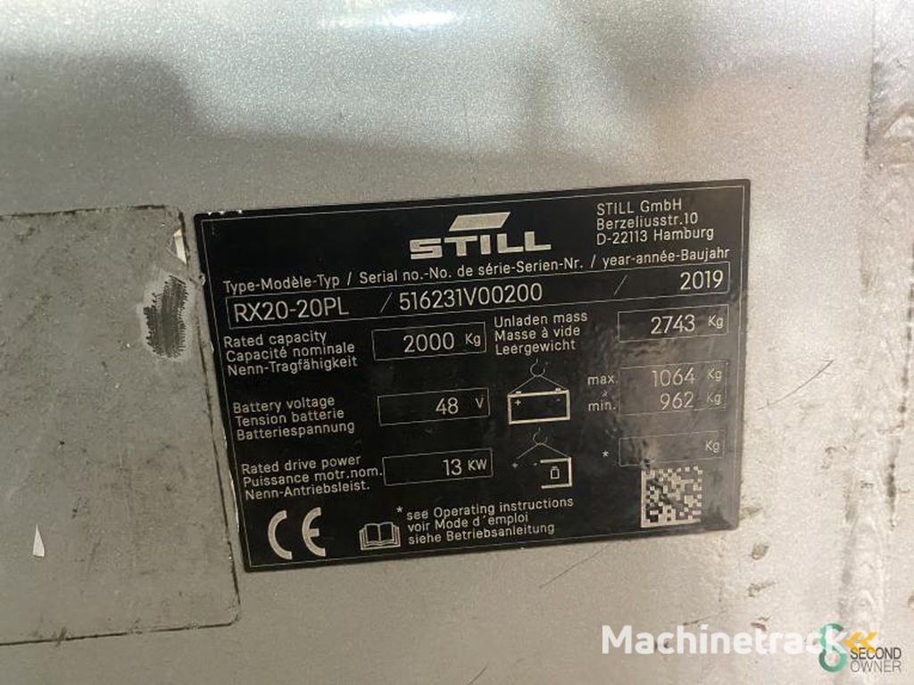Heftrucks Elektrisch Still RX20-20PL 2019