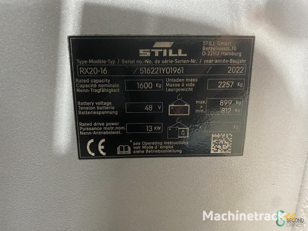 Heftrucks Elektrisch Still RX20-16 2022
