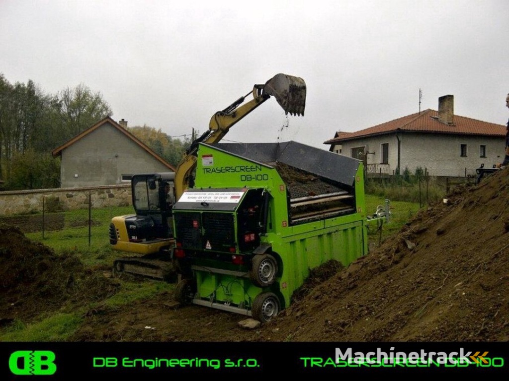 Traserscreen DB100 grondzeef / zeefmachine