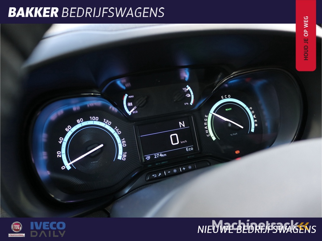 Fiat E-Doblo 136 L1 50 kWh 100% Elektrisch | Airco | Camera | Parkeersensoren (1/2 grijs)