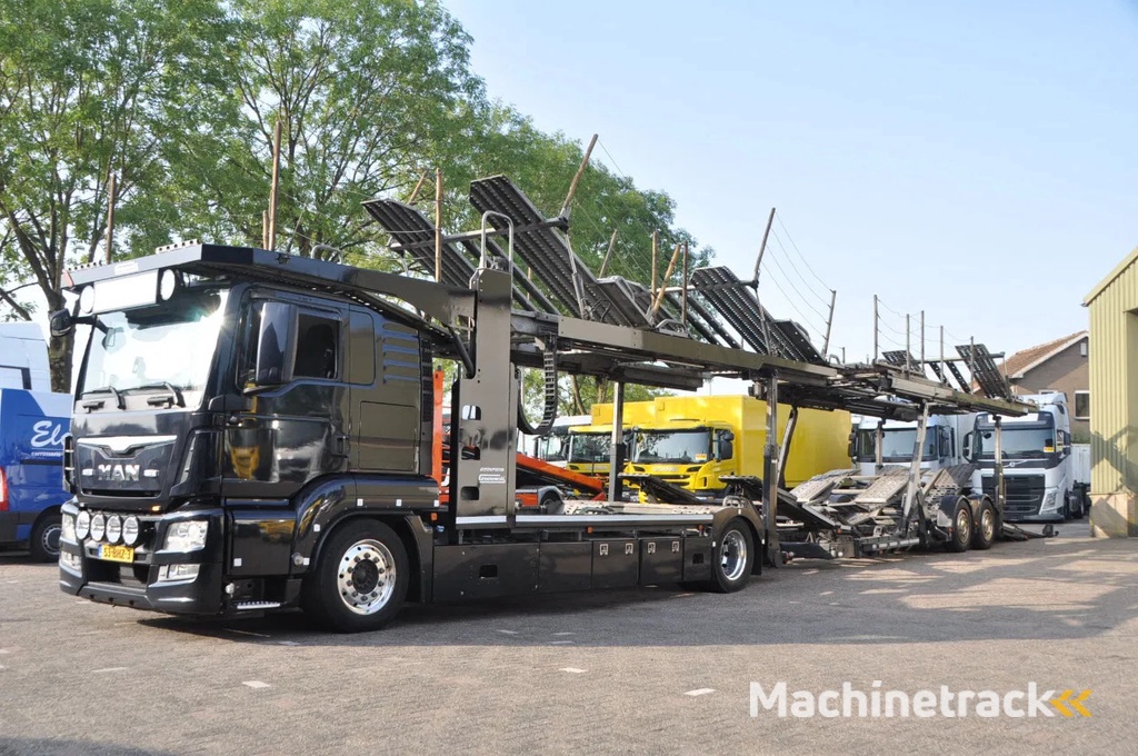 MAN TGS 18.400 + GROENEWOLD ECOTRANS 9 AUTO'S - COMPLEET 2016