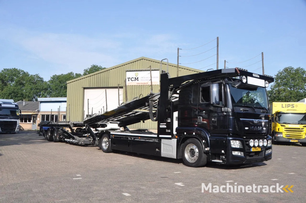 MAN TGS 18.400 + GROENEWOLD ECOTRANS 9 AUTO'S - COMPLEET 2016