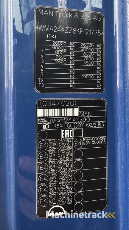 MAN TGX 26.500 XXL 6X2 2019 SCHUIFSCHOTEL NL-TRUCK