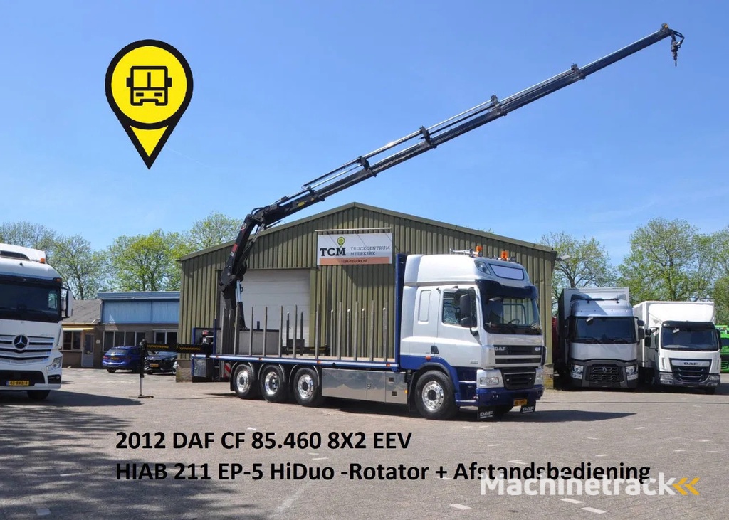 DAF CF 85.460 HIAB-211 CRANE KRAAN 351712km
