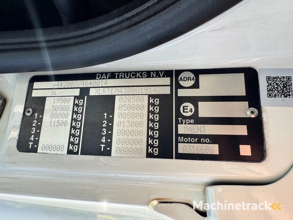 DAF CF 480 2018 ZF INTARDER 2x TANK  NIGHT A/C