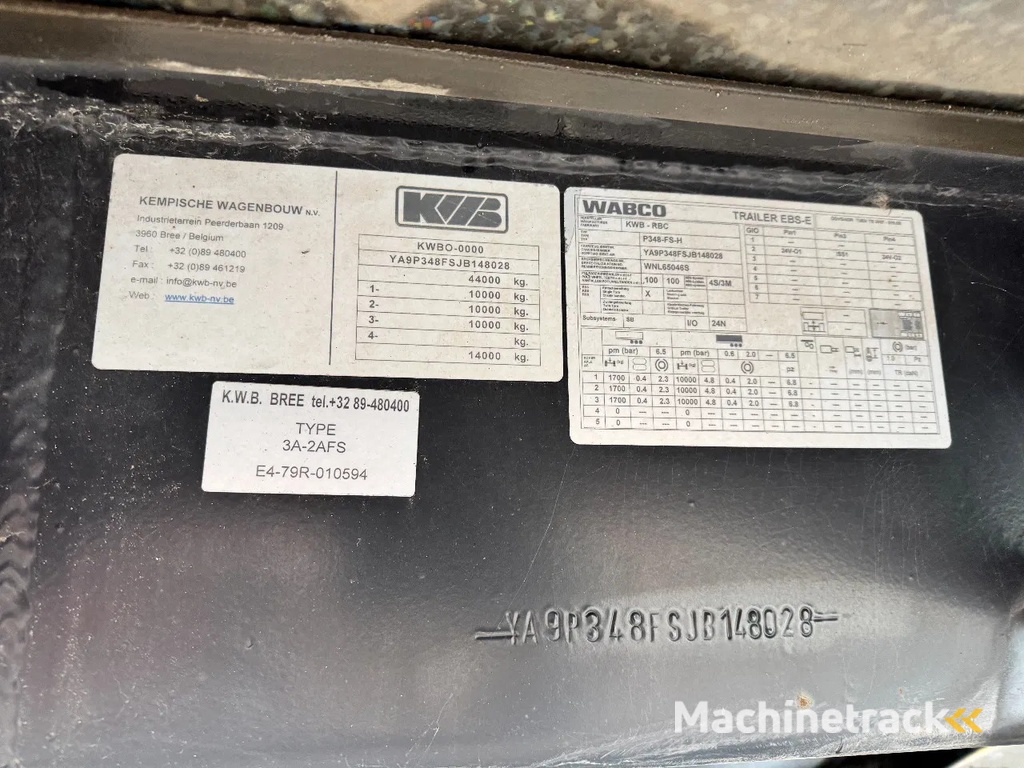 KWB + JKB 12R KRAAN + ROTATOR + ALU BORDEN