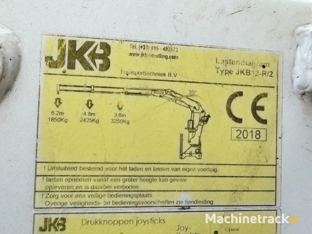 KWB + JKB 12R KRAAN + ROTATOR + ALU BORDEN
