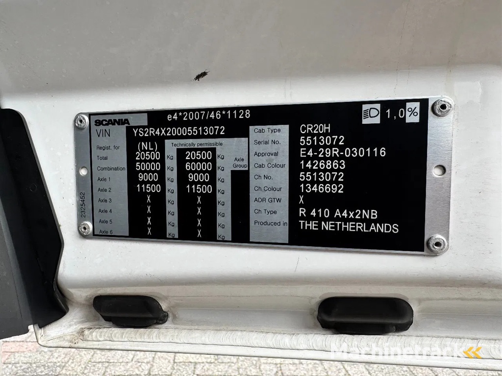 Scania R410 4x2 2018 ALCOA'S  AUTOMAAT
