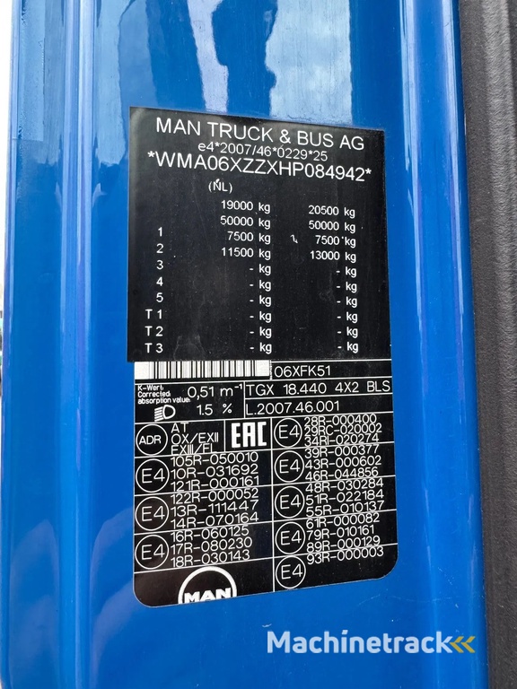 MAN TGX 18.440 XXL.ADR EX/II EX/III FL OX AT.AUTOMAAT+PTO