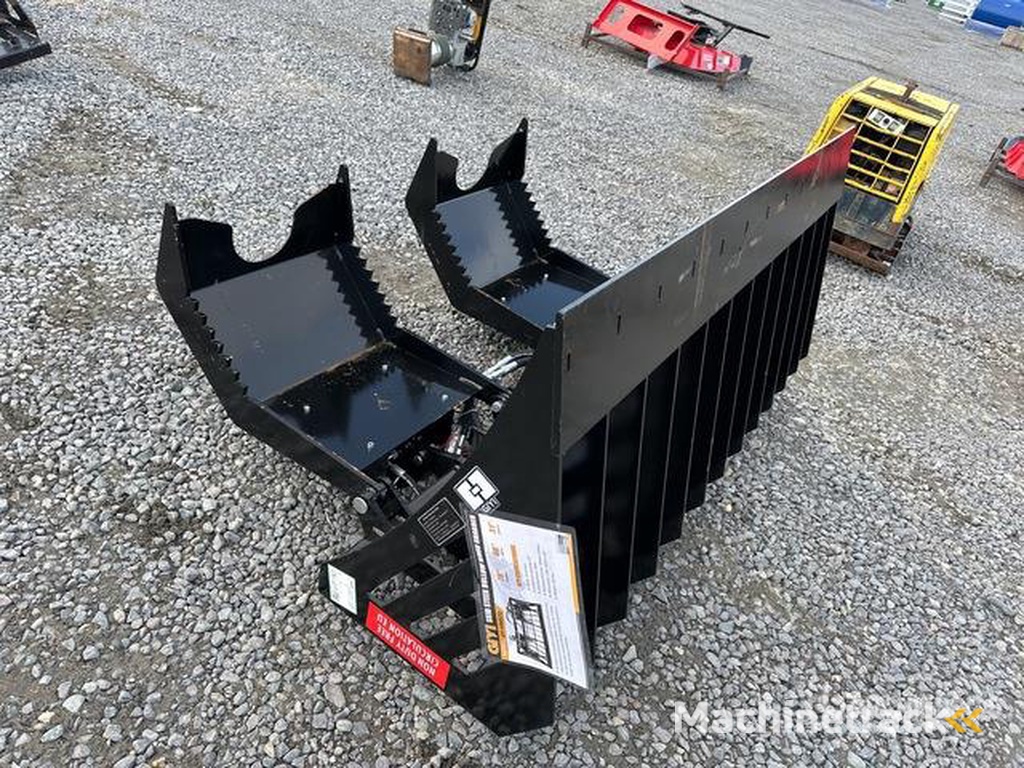 GIYI X-HWG72C 1820 mm Hollow Wood Skid Steer Grapp