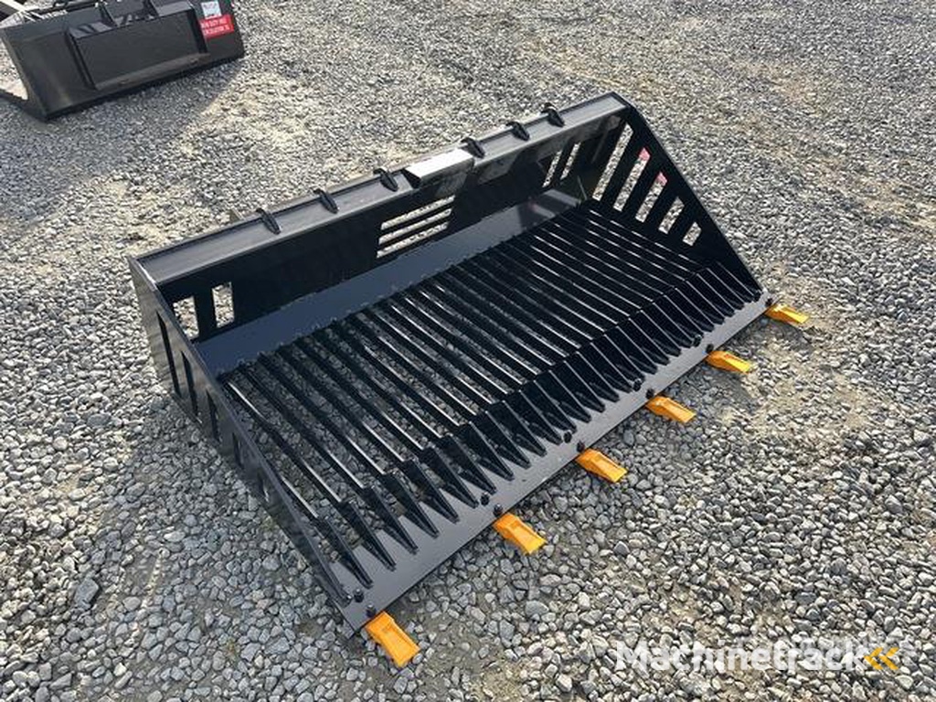 GIYI RB66 1670 mm Skid Steer Rock Bucket (Unused)