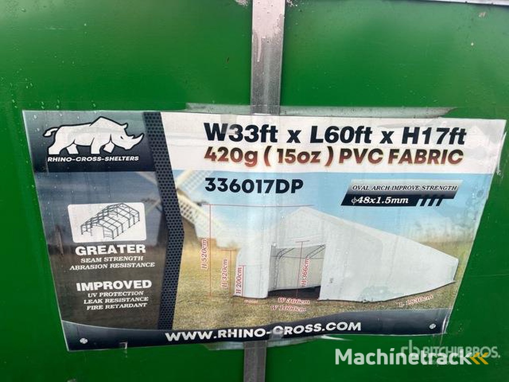 Rhino-Cross 336017DP Storage Building (Unused)
