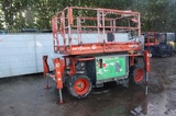 Minituur van Skyjack SJ6826 RT 4x4 diesel kubota hoogwerker 10 meter