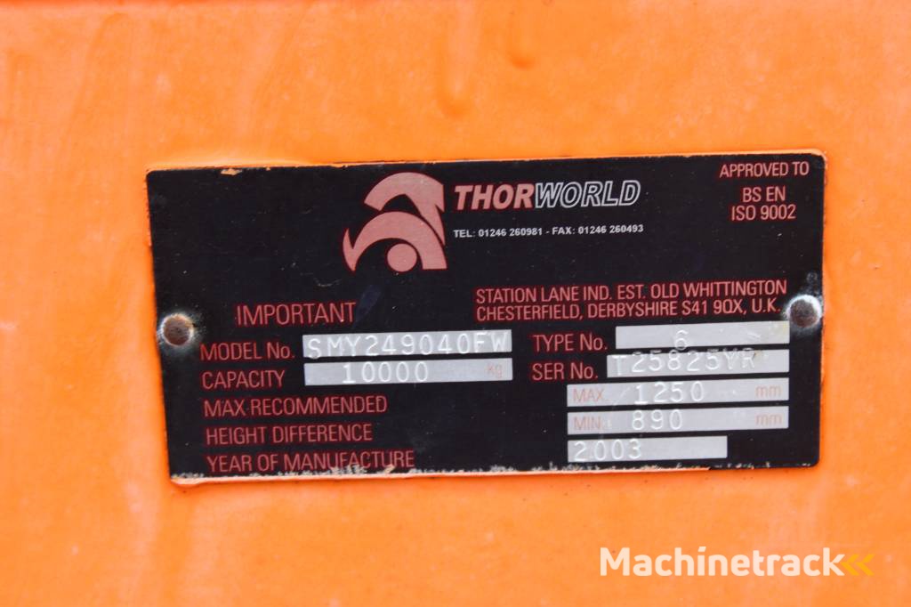 Loading ramp 10 TON Thorworld SMY 2490