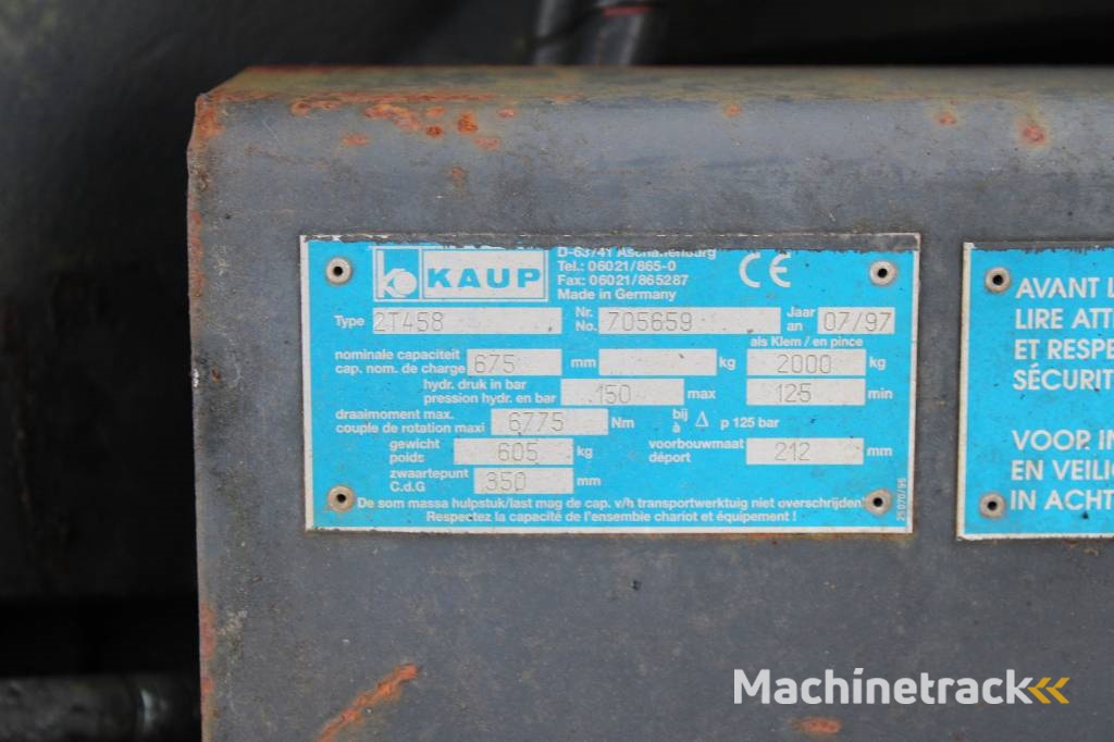 Kaup 2T 458 Balenklem/ rollenklem