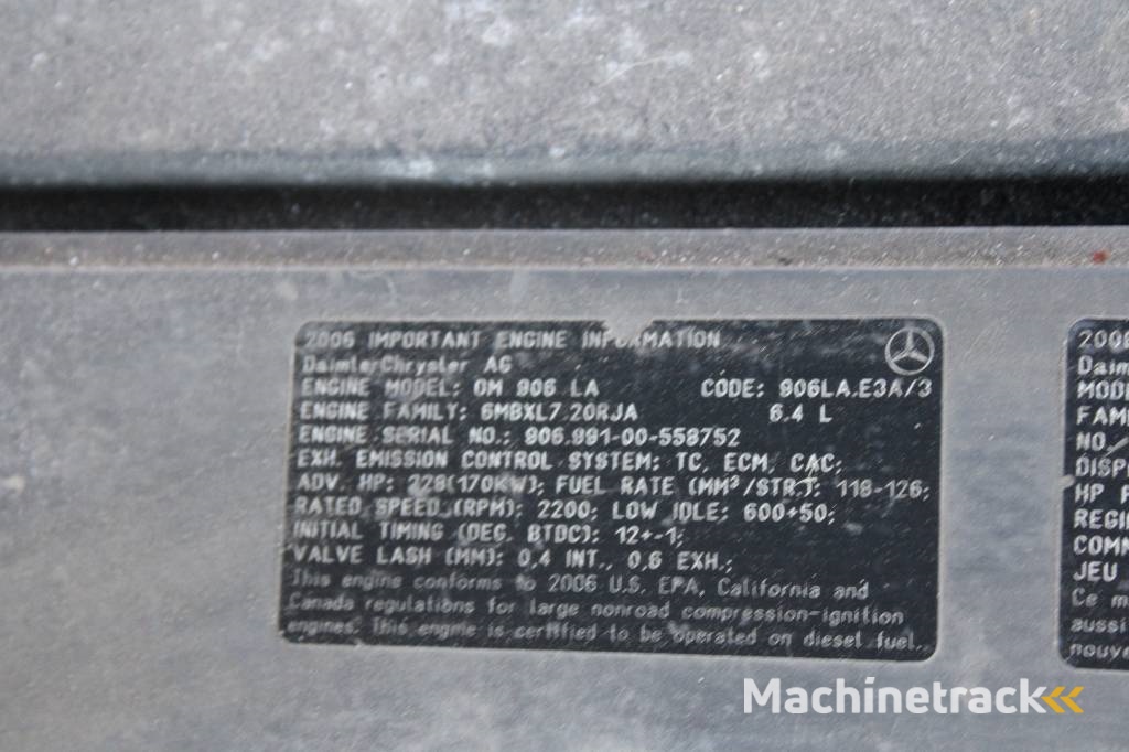 Terberg RT 222 for parts fire damage