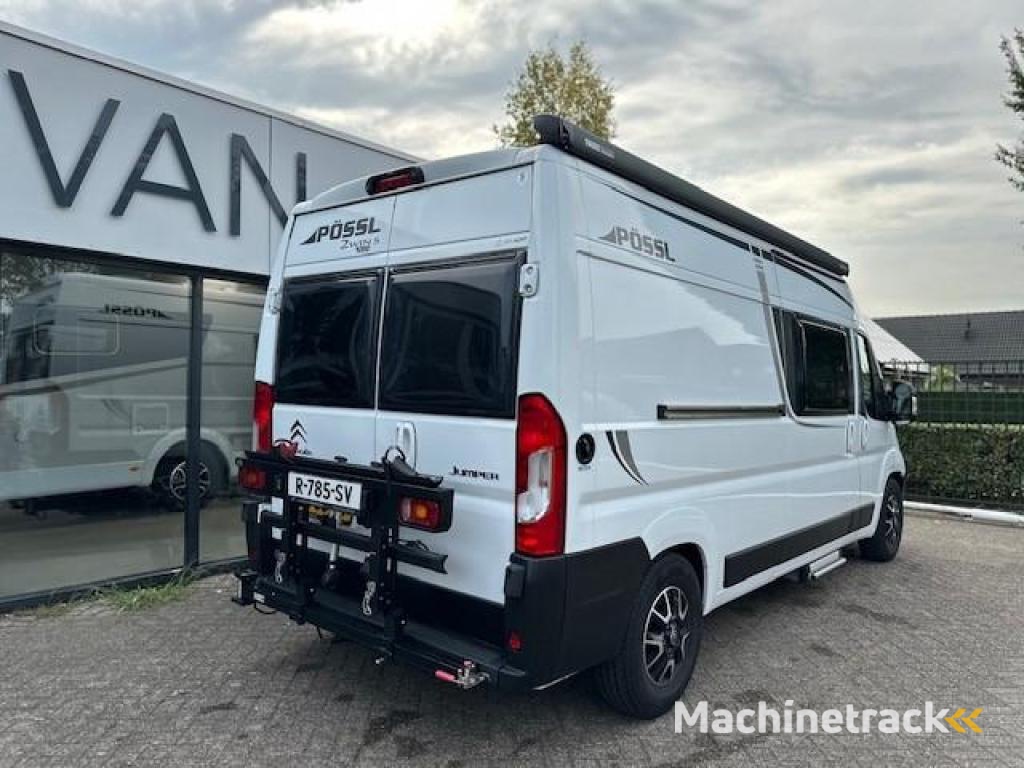 Pössl Buscamper 2 Win S Plus busbiker en zonnepanneel