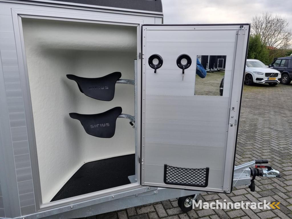 Sirius S75 ALU zwart met zadelkamer