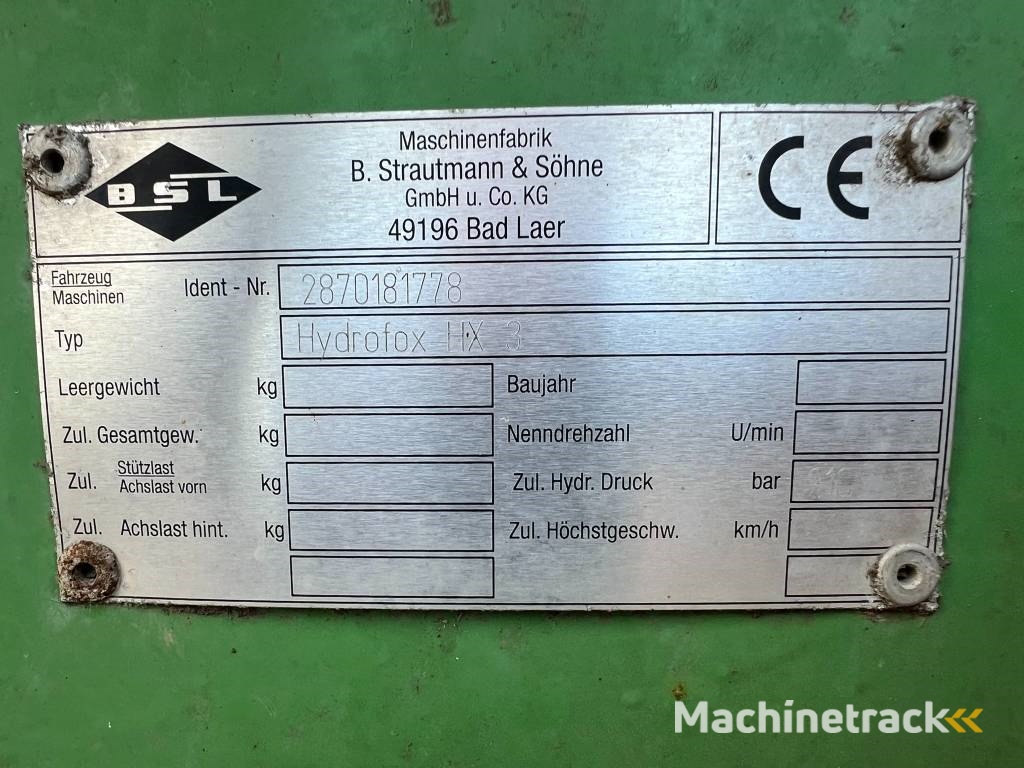 Strautmann Hydrofox HX 3