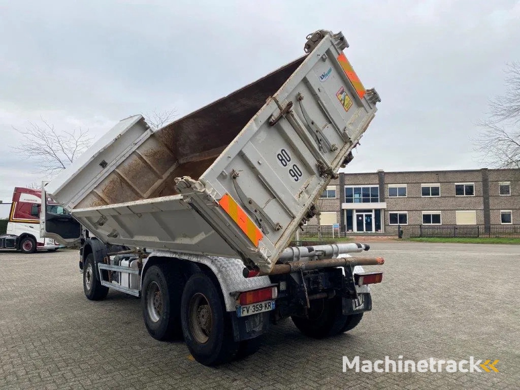 Scania 124-400 / 6X4 / RETARDER / BIG AXLE / FULL STEEL / 2SIDE TIPPER / OLD TACHO / AIRCO / MANUAL / EURO-2 / 2000