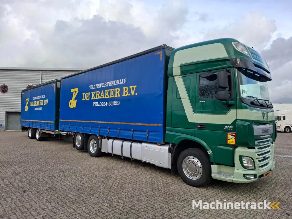 DAF XF106-440 / NL COMBI / TUV:21-10-2026 / ONLY:889634 KM / PARKCOOL / GEN2 V2 / PLATFORM 2 TON / NAVI / LWDS / EURO-6 / 2016