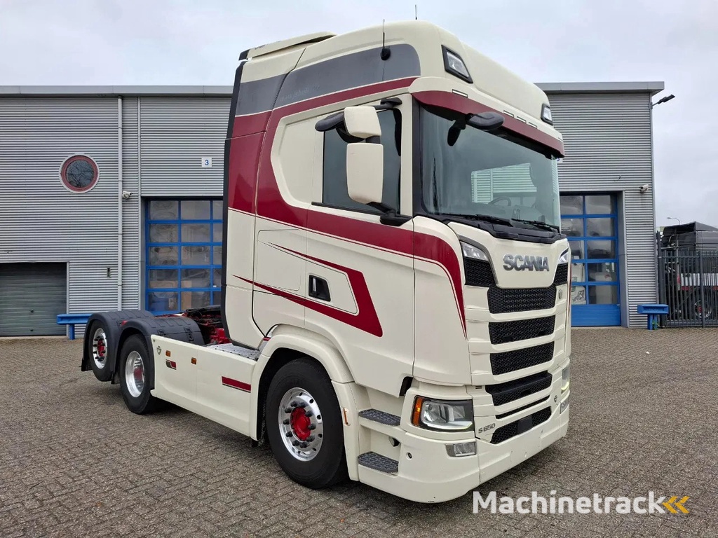 Scania NGS S650 V8 / RETARDER / 633397 KM / 9 TON FRONT AXELE / FULL-AIR / INLINER / FULL SPOILER / LEATHER / ALCOA / NAVI / FRIDGE / EURO-6 / 2020