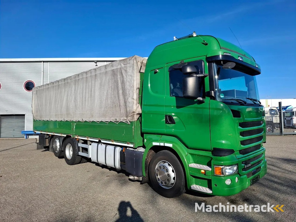 Scania R410 / GERMAN TRUCK / RETARDER / LIFT+LENKACHSE / SLIDING ROOF / SMART TACHO / PARK AIRCO / NAVI / LWDS / AUTOMATIC / EURO-6 / 2016