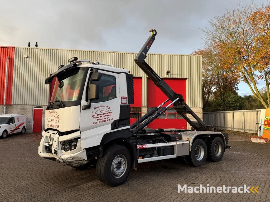 Renault C480 / ENGINE RUNNING / 6X4 / HIAB 21TON HOOKLIFT / ONLY:146334 KM / AUTOMATIC / EURO-6 / 2020