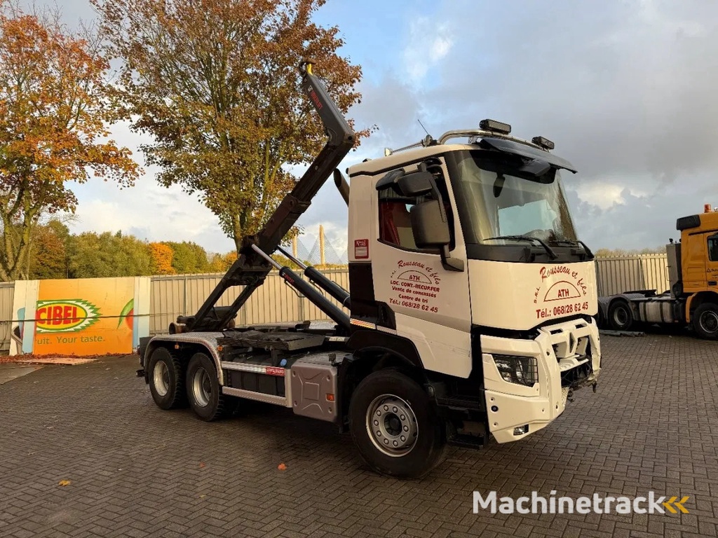 Renault C480 / ENGINE RUNNING / 6X4 / HIAB 21TON HOOKLIFT / ONLY:146334 KM / AUTOMATIC / EURO-6 / 2020